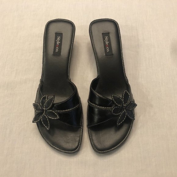 Style & Co. Black Sandals Size 7 1/2 - Picture 2 of 10